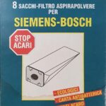 SI16*Sacchetti carta SIEMENS serie vr5 - Rapid/BOSCH serie BHS3-Modula cf. 8 pz cleantech